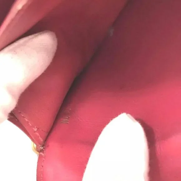 642340BS (X5) Louis Vuitton Wallet Long New Wave Pink Leather - Picture 9 of 10